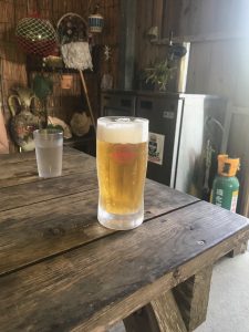 朝からビール♪